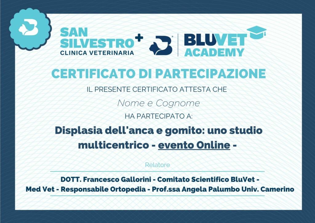 Attestato Displasia generico