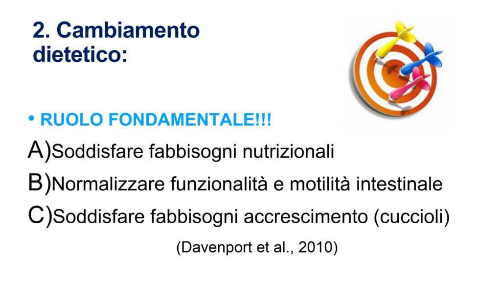 ruolo della dieta nella diarrea acuta