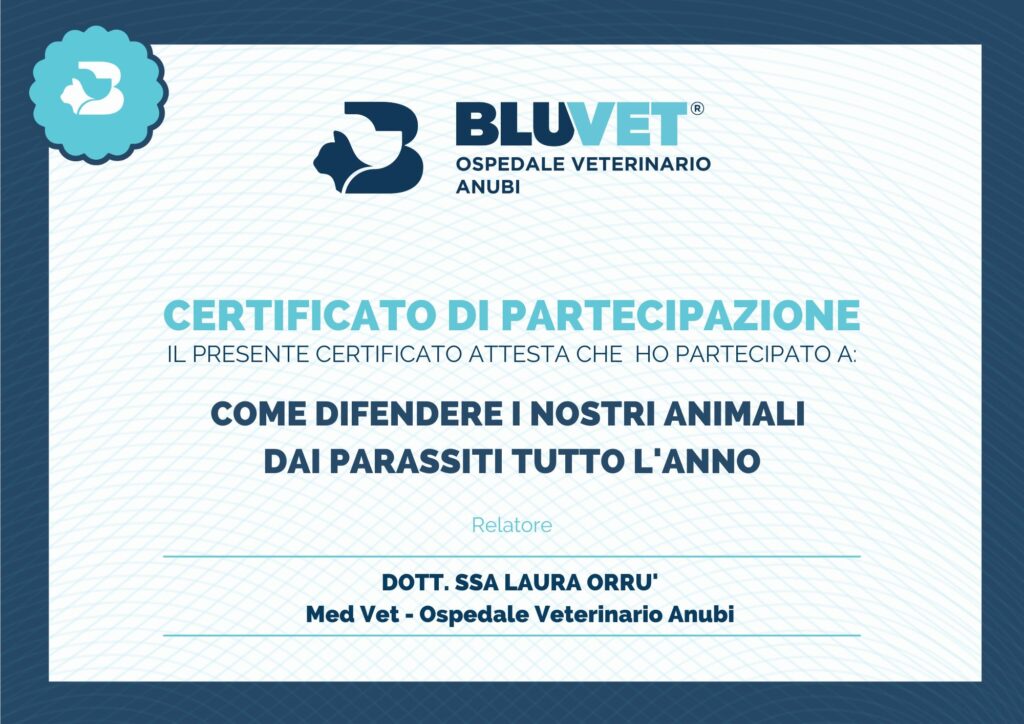 ATTESTATO PARASSITI LA DIFESA EFFICACE