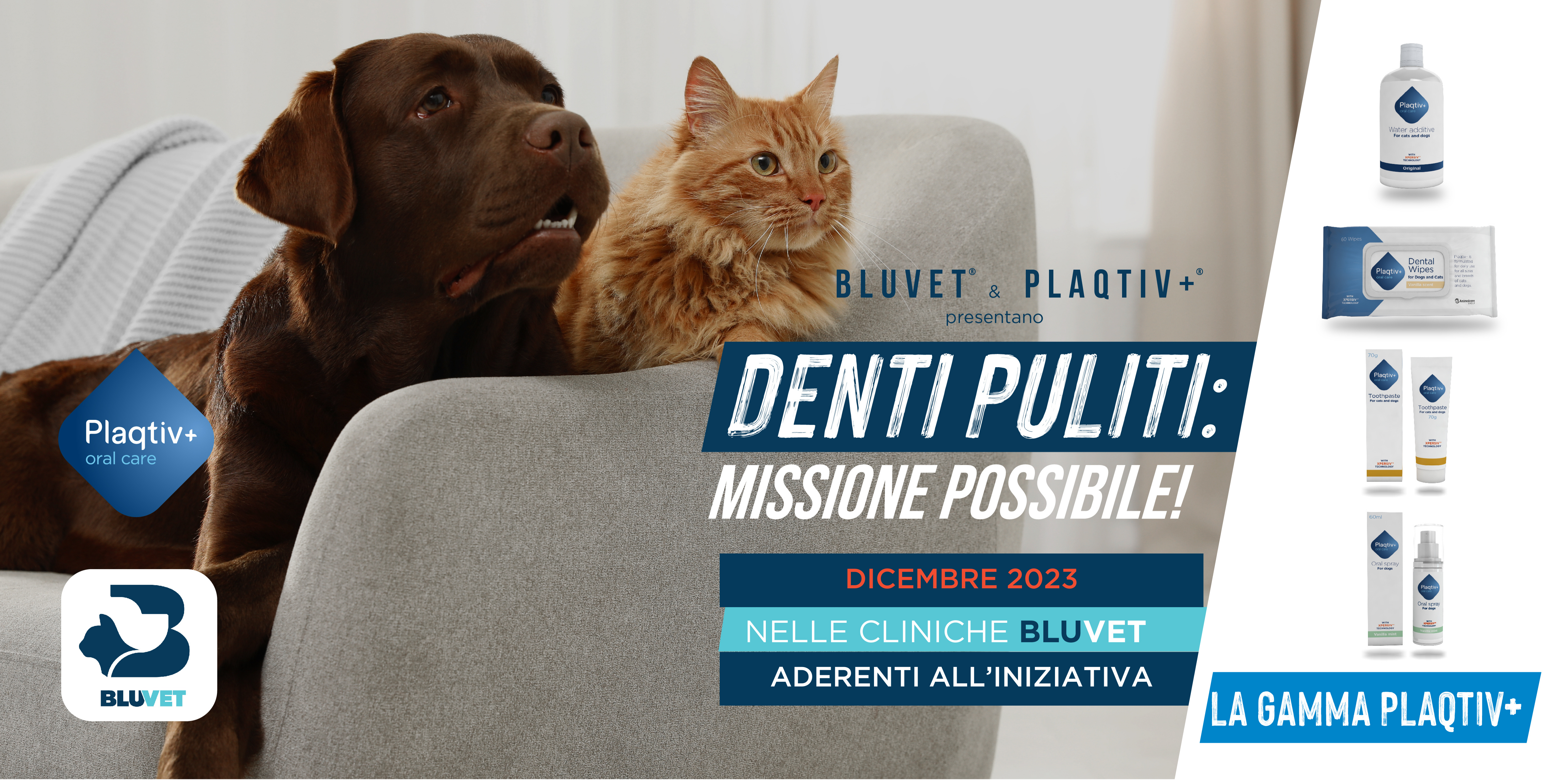 Denti puliti missione possibile con BluVet DICEMBRE