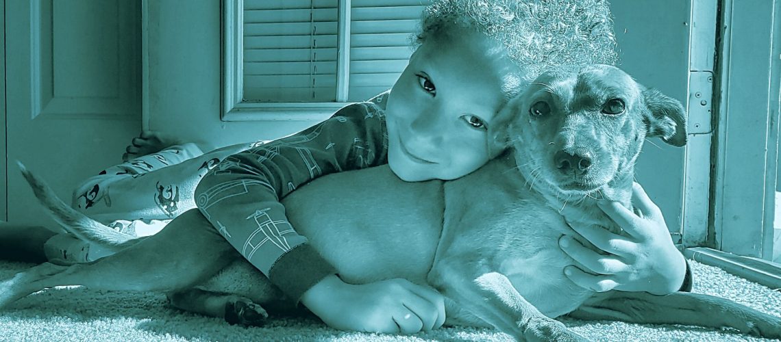 cane e bambino